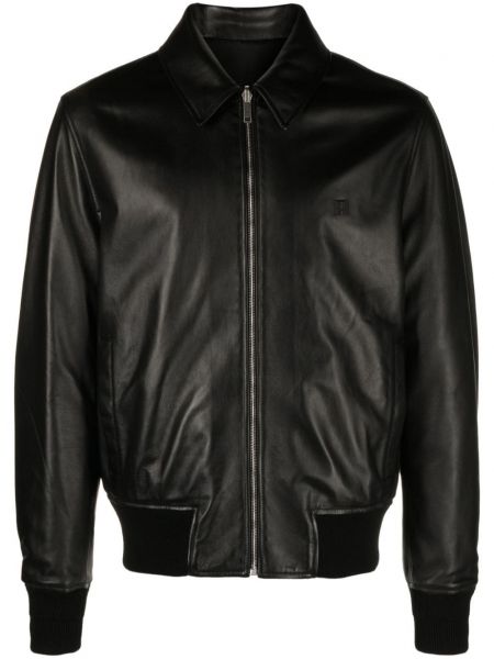 Reverzibilna kožna bomber jakna Givenchy crna