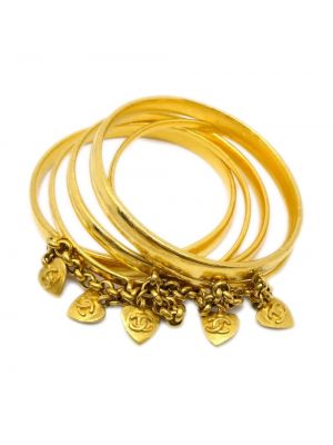 Szív mintás karkötő Chanel Pre-owned aranyszínű