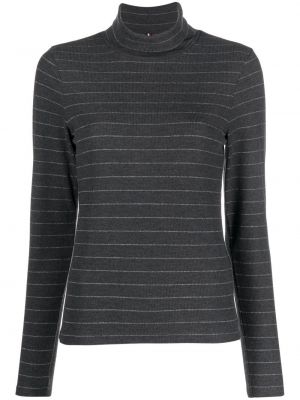Пуловер на райета Tommy Hilfiger сиво
