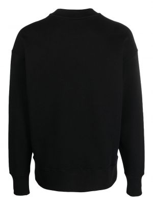 Bluza bawełniana z nadrukiem Msgm czarna