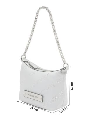 Prozirna torbica s kristalima Karl Lagerfeld crna
