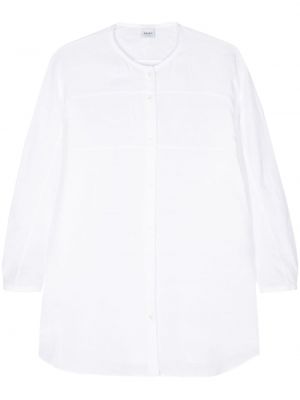 T-shirt en lin col rond Aspesi blanc