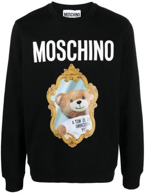 Trykt sweatshirt Moschino svart