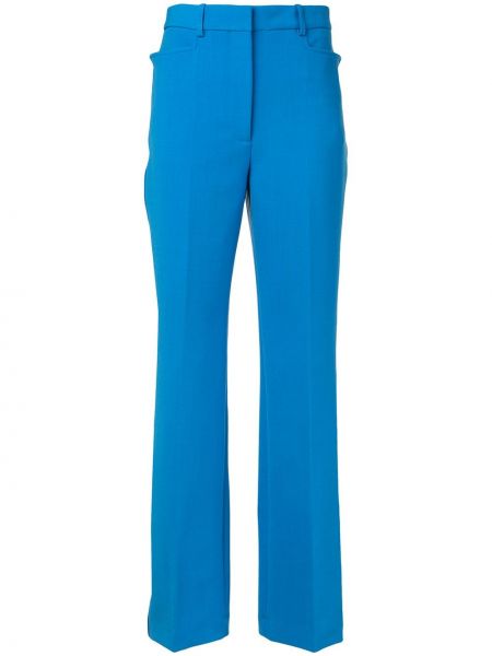 Pantalones de cintura alta Victoria Beckham azul