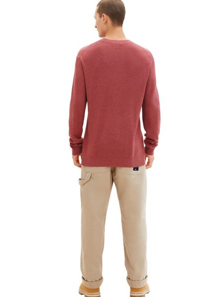 Шерстяной свитер Tom Tailor красный