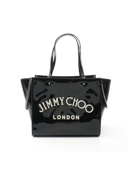 Shopperka skórzana Jimmy Choo Pre-owned czarna