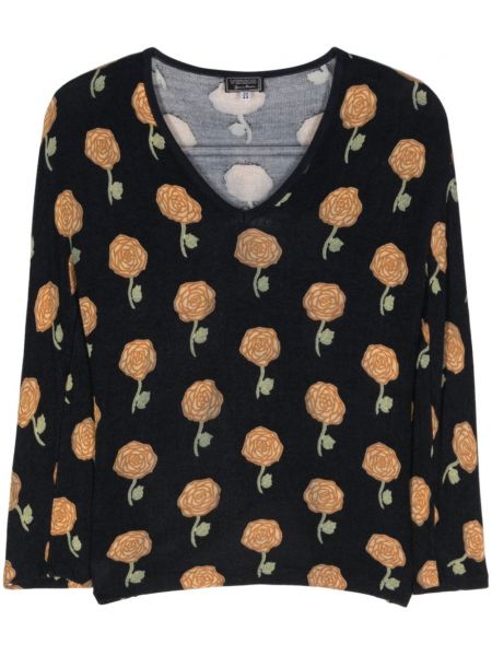 Raštuotas gėlėtas megztinis Versace Pre-owned