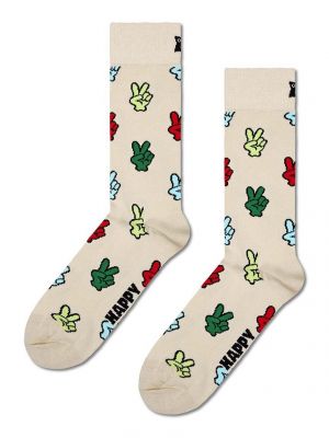 Носки Happy Socks бежевые