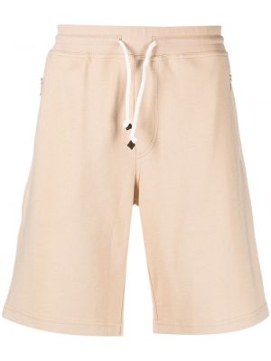 Pantaloncini sportivi con tasche Brunello Cucinelli beige