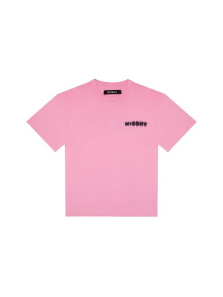 Koszulka z nadrukiem Misbhv różowa