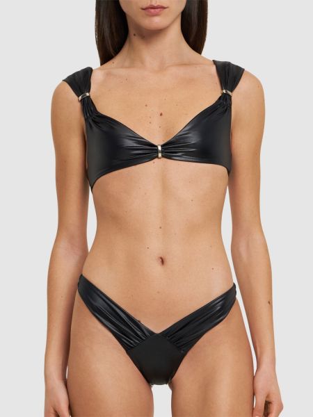 Bikini ar drapējumu Dsquared2 melns