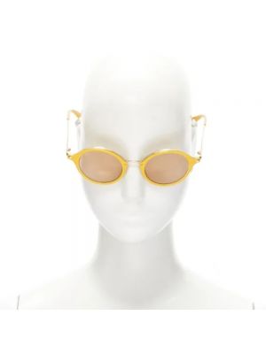 Okulary przeciwsłoneczne Loewe Pre-owned żółte
