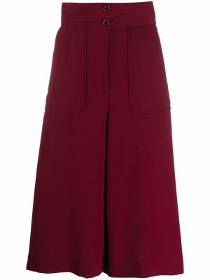 Falda de cintura alta See By Chloé rojo