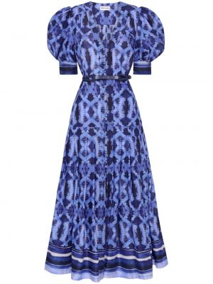 Bavlněné midi šaty Rebecca Vallance modré