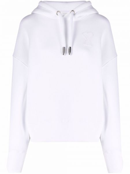 Sudadera con capucha Ami Paris blanco