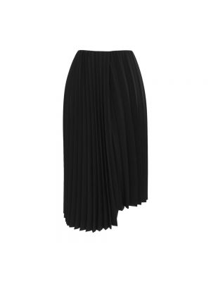 Spódnica midi plisowana Saint Laurent czarna