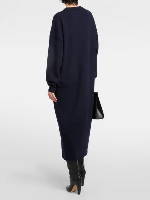 Kasmír hosszú ruha Extreme Cashmere kék