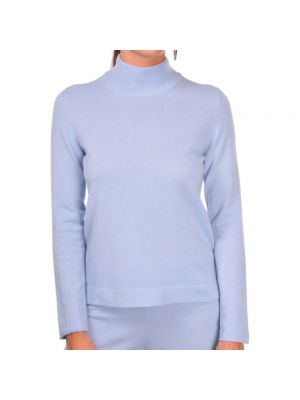Sweter z kaszmiru Paolo Fiorillo Capri niebieski