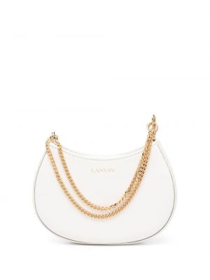 Lær mini bag Lanvin hvit