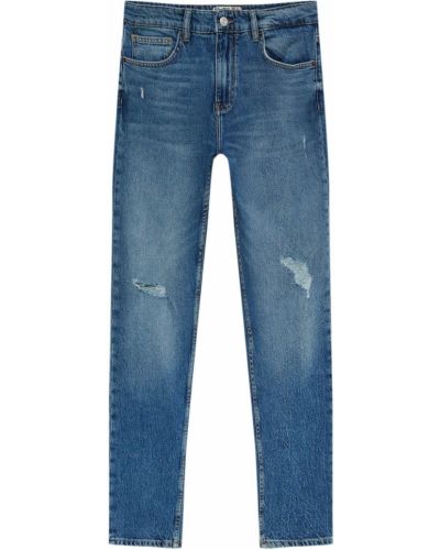 Blugi skinny Pull&bear albastru