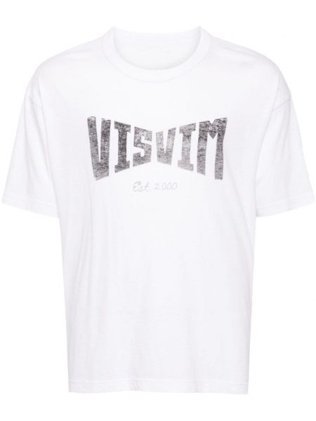 Тениска с принт Visvim бяло