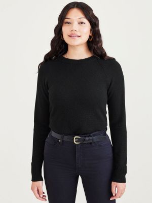 Jersey de lana de tela jersey de cuello redondo Dockers negro