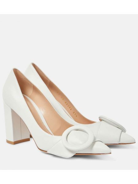 Læder pumps Gianvito Rossi hvid