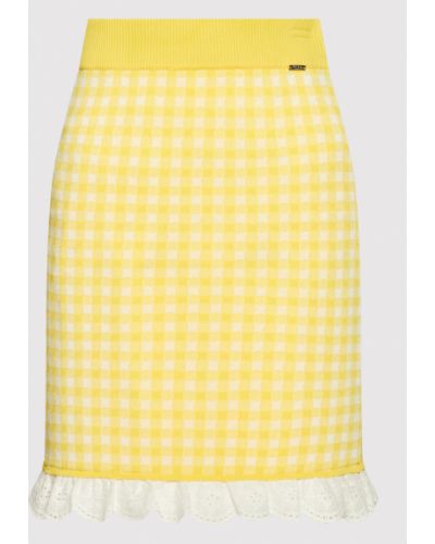 Mini sukně Fracomina, žlutá