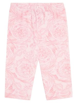 Bomuld leggings for piger Versace Kids pink