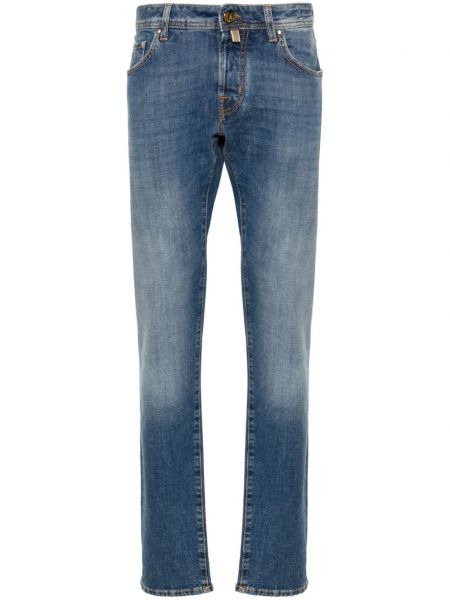 Skinny fit jean pantolon Jacob Cohën mavi