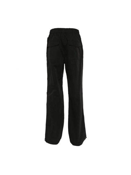 Pantalones rectos de algodón Represent negro