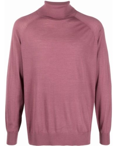 Jersey de punto de cuello vuelto de tela jersey Nanushka rosa