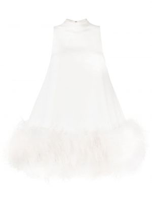 Sukienka koktajlowa w piórka Rachel Gilbert biała