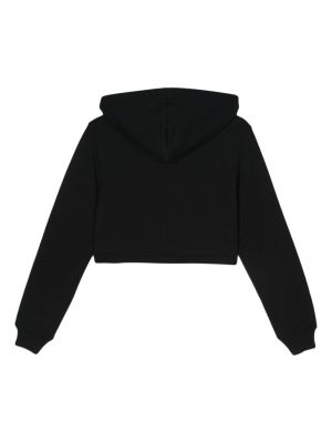 Medvilninis džemperis su gobtuvu Moschino juoda