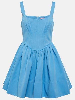 Платье мини Staud синее