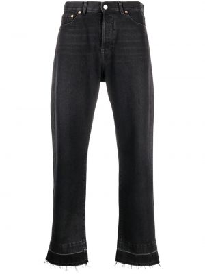 Straight fit džíny Valentino černé