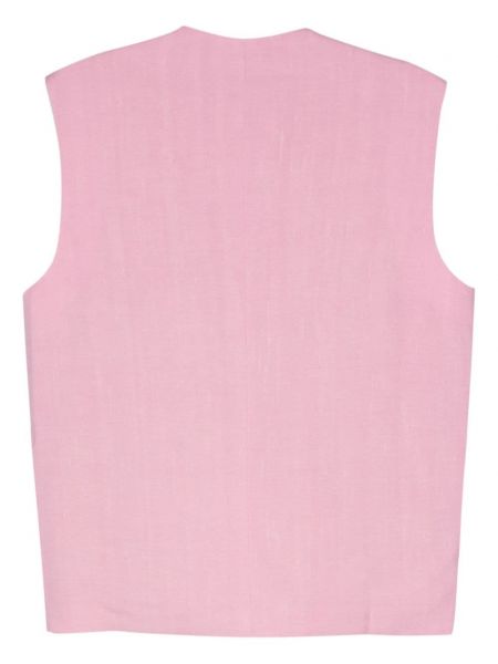 Tweed weste Nanushka pink