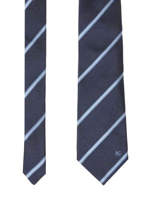 Копринена вратовръзка Etro синьо