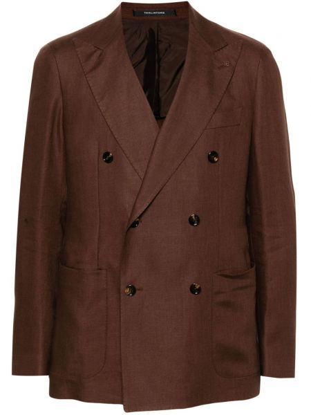 Dobbeltradet blazer Tagliatore brun