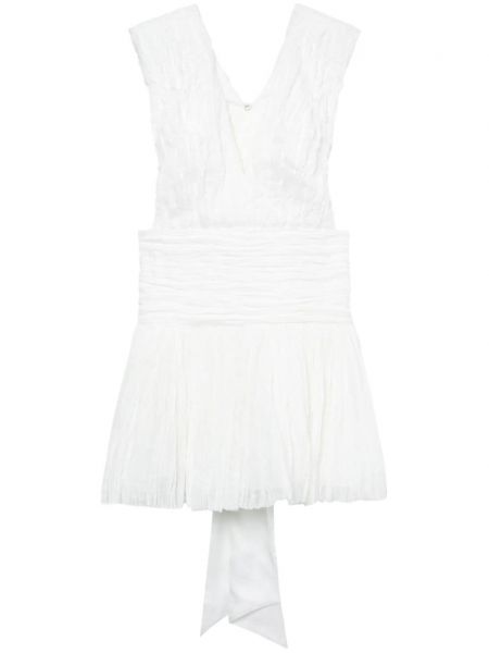 Kleid mit plisseefalten Aje weiß