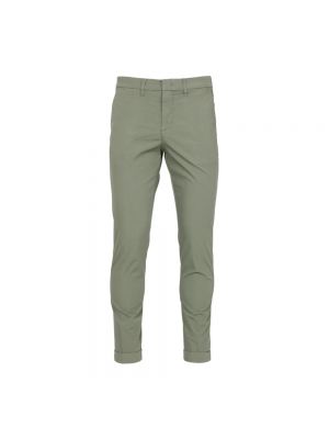Spodnie slim fit Fay zielone