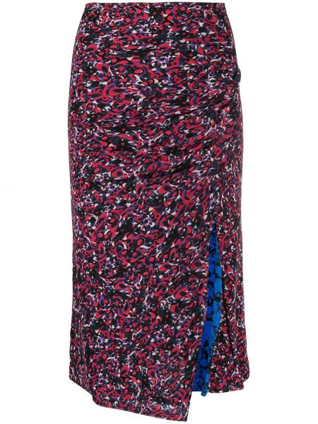Приталенная юбка сетчатая Dvf Diane Von Furstenberg, красная