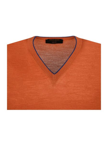 Suéter manga larga Gran Sasso naranja
