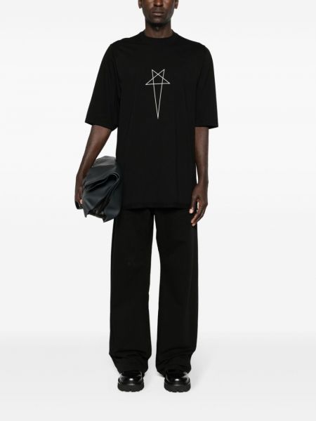 Jeansy relaxed fit Rick Owens Drkshdw czarne