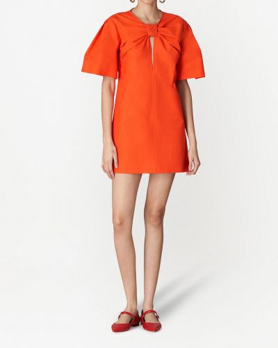 Mini vestido Carolina Herrera naranja