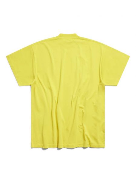T-shirt en coton Balenciaga jaune