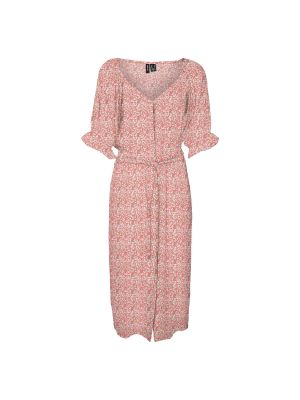 Vestido midi con estampado manga corta Vero Moda