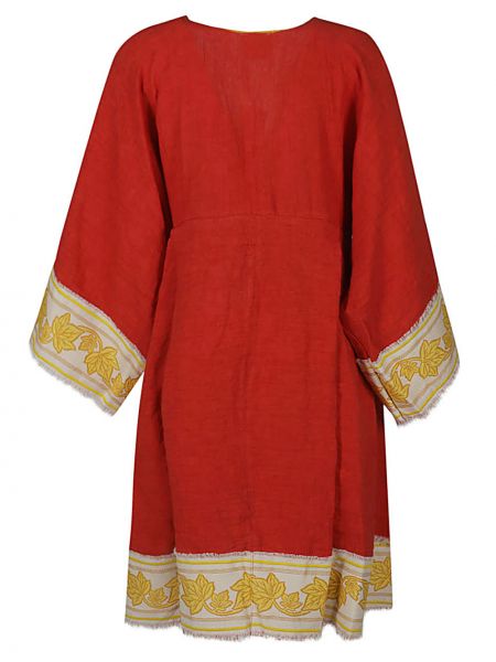 Mini-abito di lino Ninaleuca rosso