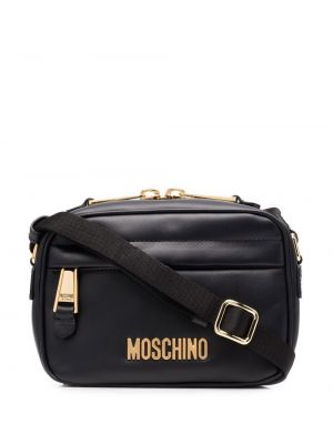 Usnjena crossbody torbica Moschino
