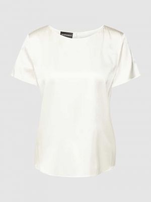 Koszulka bawełniana Giorgio Armani biała